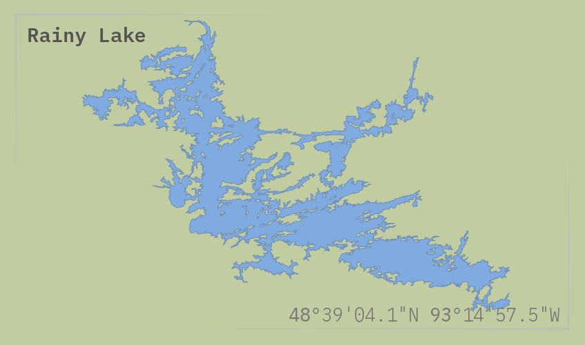 Road Map Of Rainy Lake   1a3fd6 20180410 Favorite Lakes08 