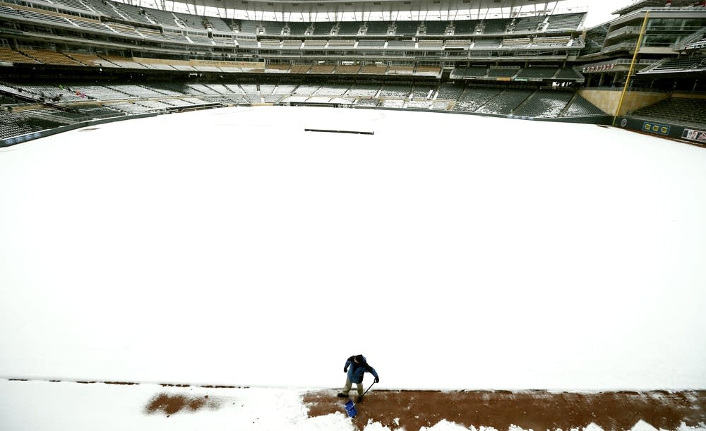 Target Field snow