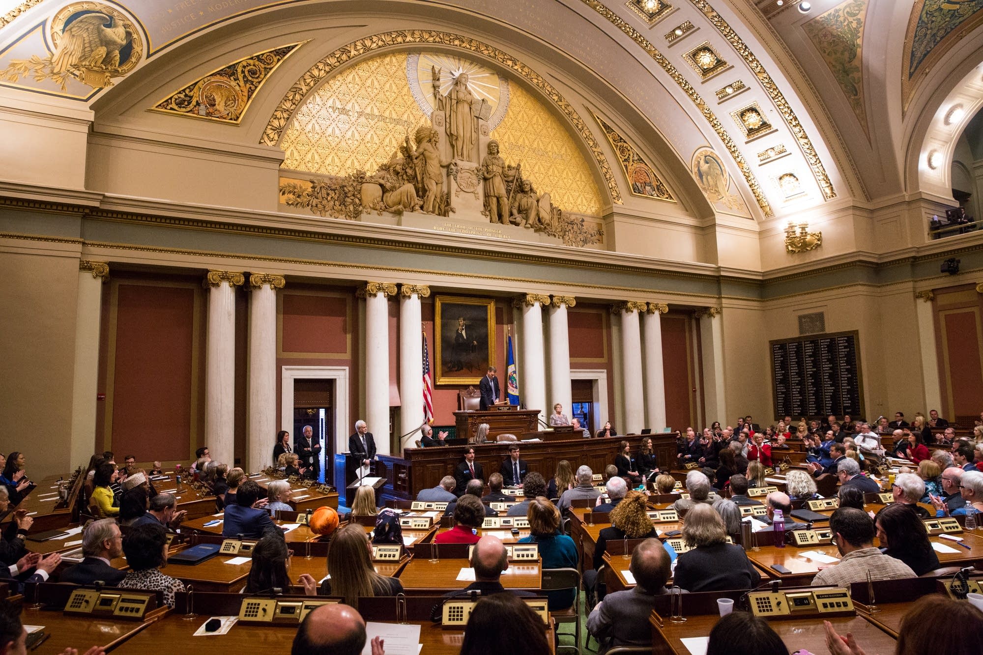 The full house chamber on opening day of the session.