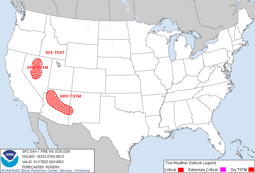 July 1 Fire Weather Outlook