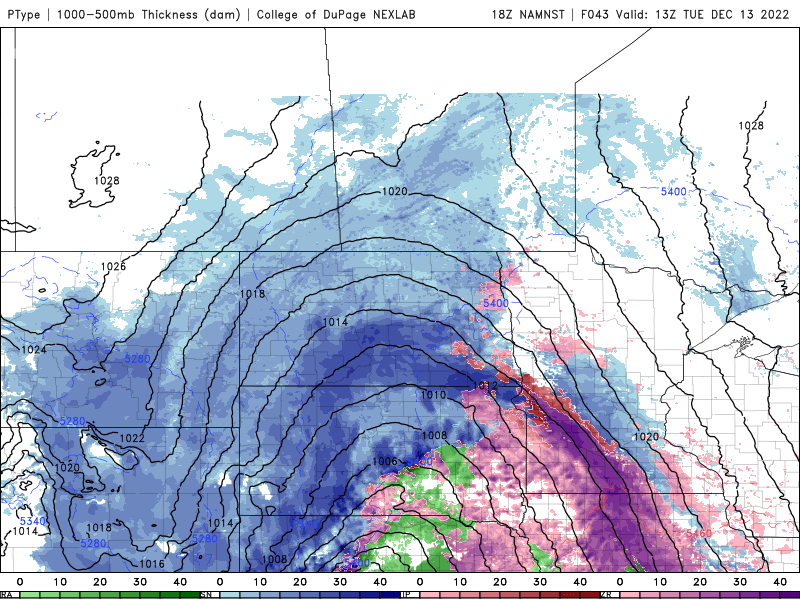 Tue night precip