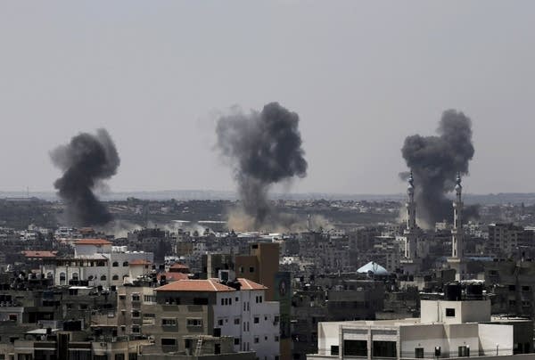 Gaza Strip after missile strikes