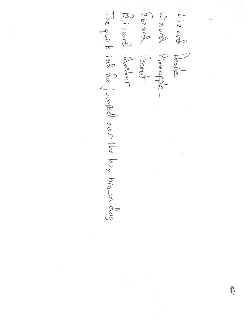 Writing sample