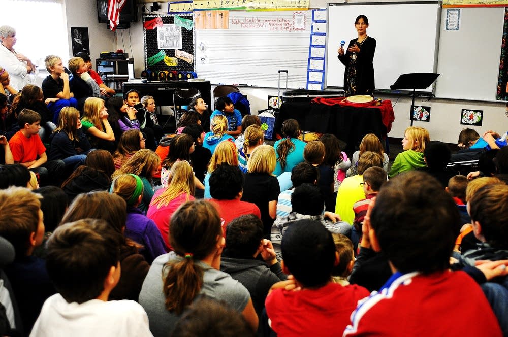 Lyz Jaakola in the classroom
