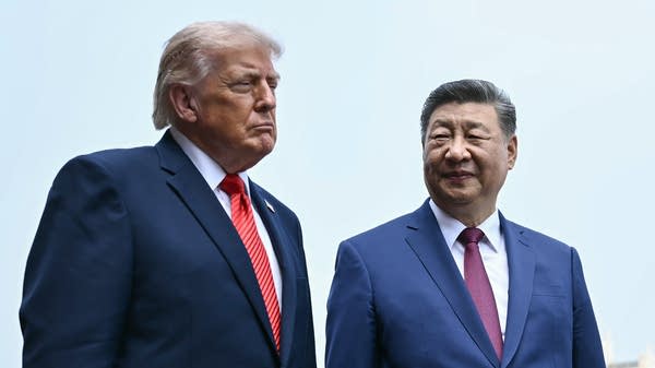 President Trump and China's top leader Xi Jinping are set to meet in Washington, D.C., this week to discuss trade, AI, and more. Above, Trump and Xi on May 15.