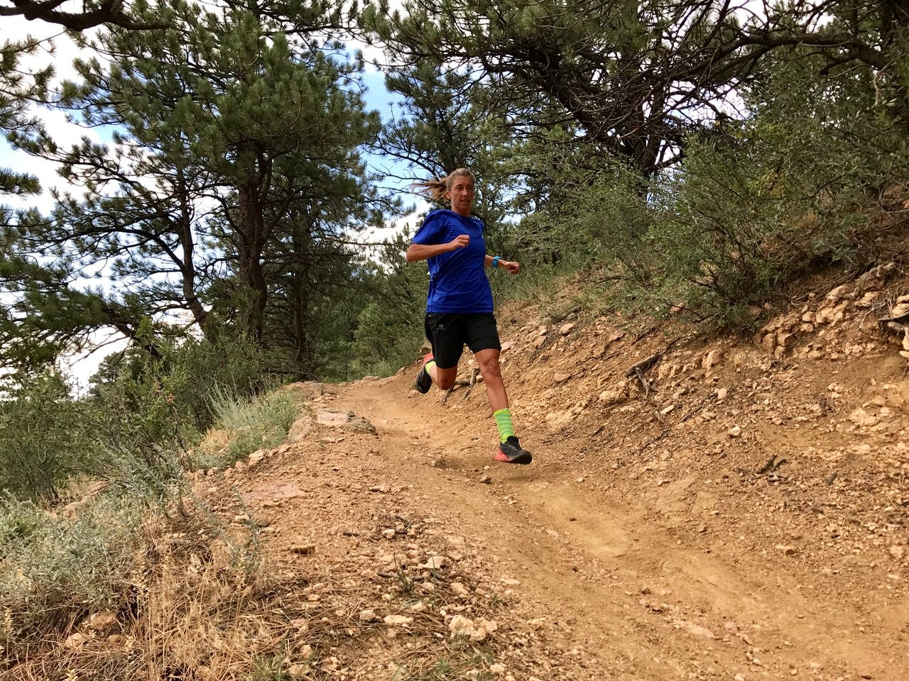 Courtney Dauwalter on a training run.