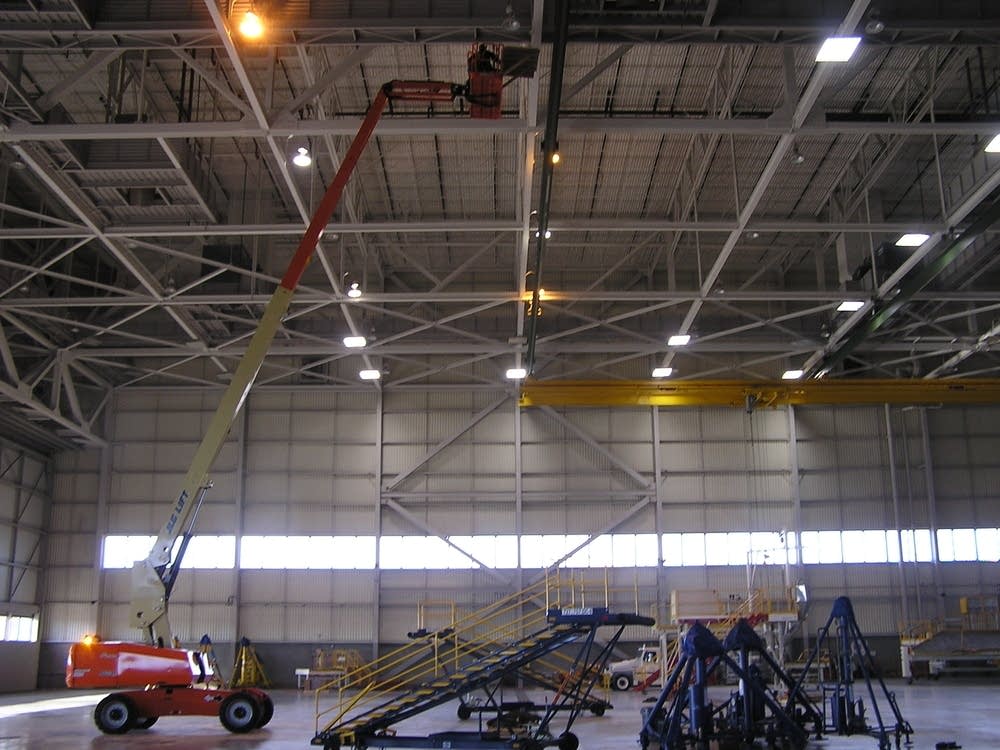 Former Northwest hangar