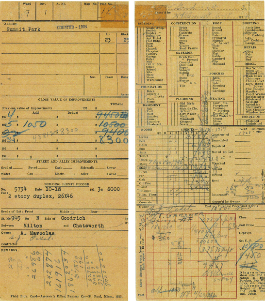 county field card