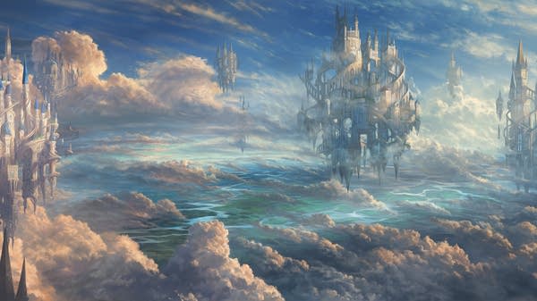 Who says castles have to stay grounded? Illustrator Alayna Danner certainty doesn't.