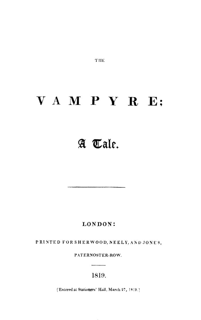 'The Vampyre'