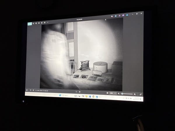 Hawk Horvath described a photo that a teammate took on a recent investigation. They are trying to figure out if they captured evidence of the paranormal in it.
