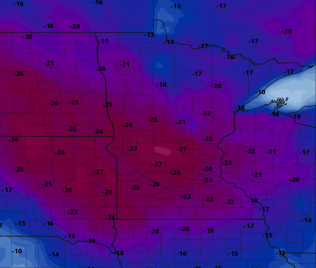 Much colder than normal Friday and Saturday; warmer next week
