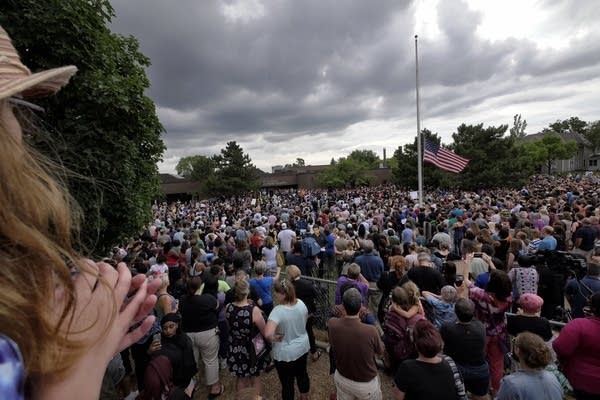 A big crowd for the rally.