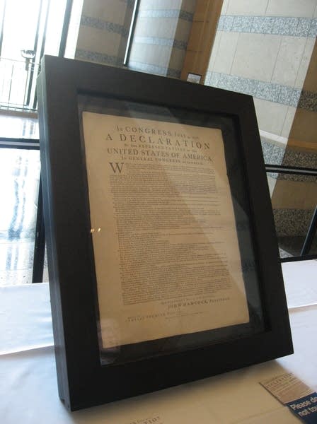 Declaration on display