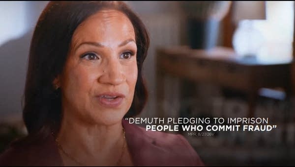 A screen grab of an ad for Lisa Demuth.