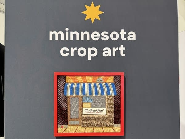 Three pieces of crop art