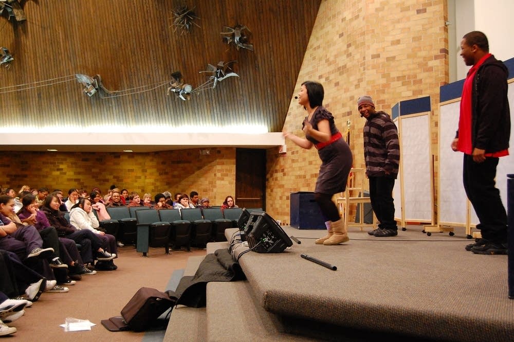 Actors on stage
