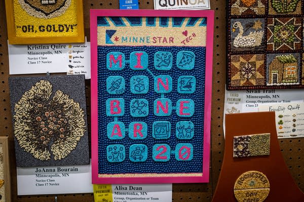 Crop artwork at the state fair