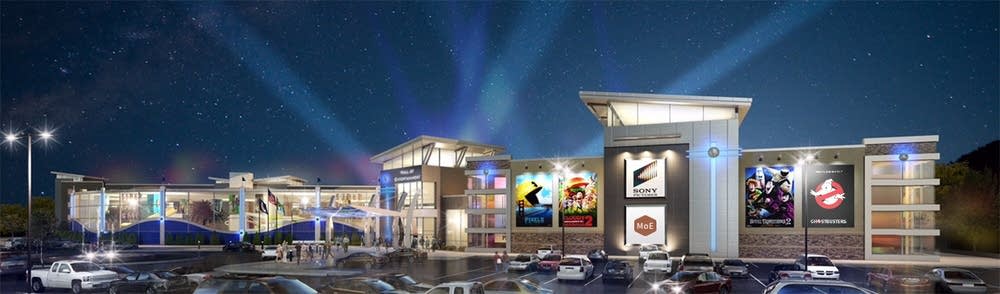 Sony Pictures Eyes Albertville For Hollywood Themed Park Mpr News An Artist Rendering