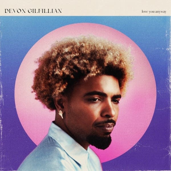 Portrait of man on the cover of his album