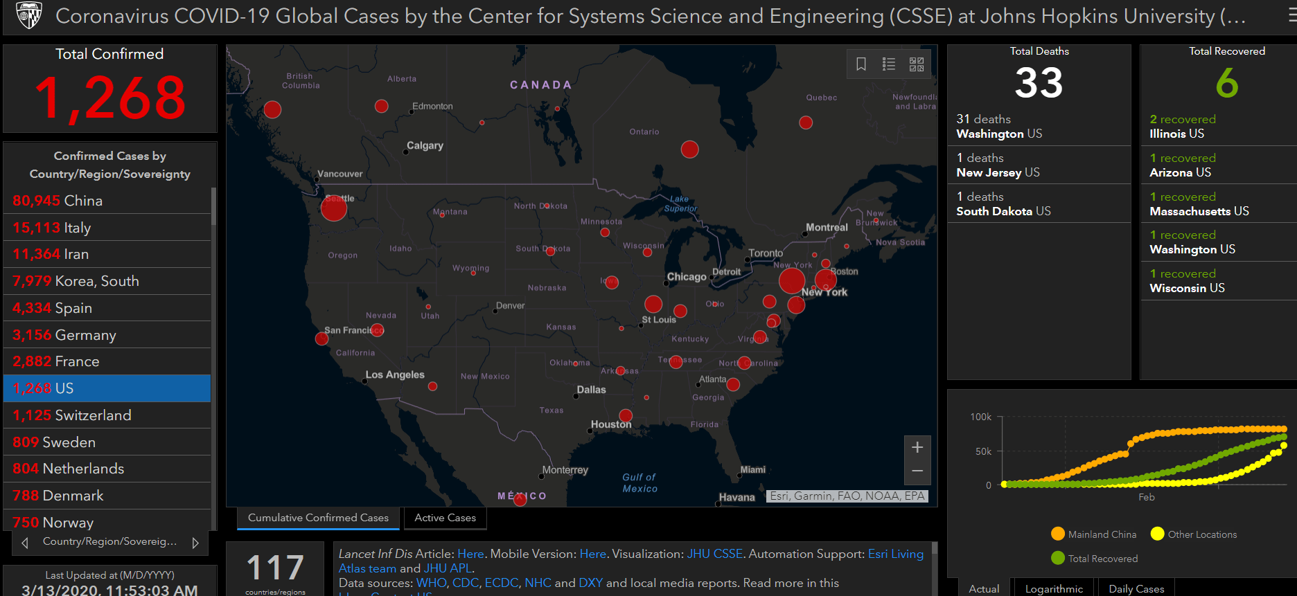 COVID 19 map USA