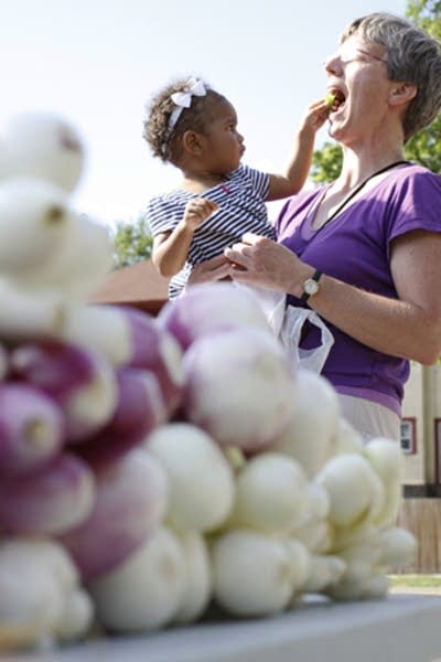 Jeri Schultz and her two-year old niece