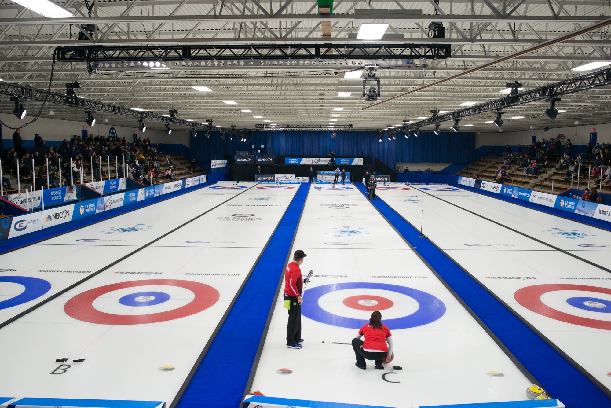 Photos First ever mixed doubles curlers headed to the Olympics MPR News