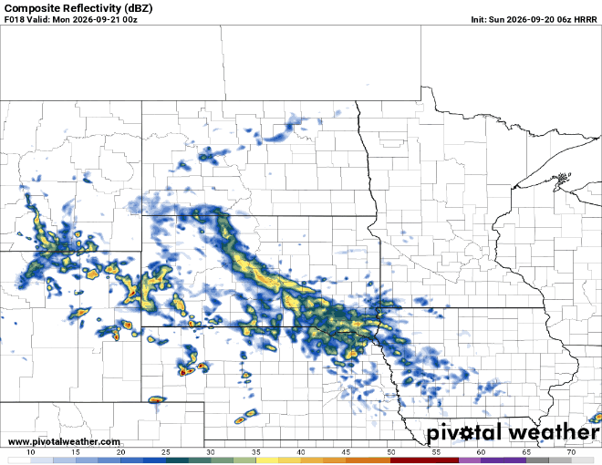 Forecast precipitation Sunday 7 p.m. to Monday 1 p.m. 