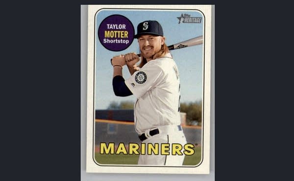 A 2018 Taylor Motter Heritage baseball card.