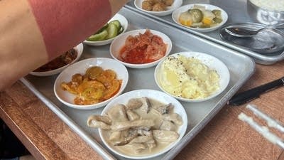 Tahini Pickled Mushroom Banchan