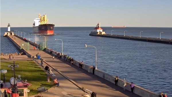 Aboard a saltie in Duluth, hurrying up to go nowhere
