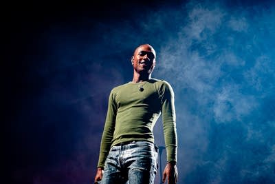Steve Lacy performing on stage