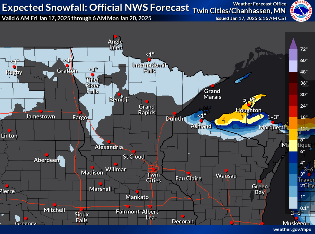 Snowfall potential