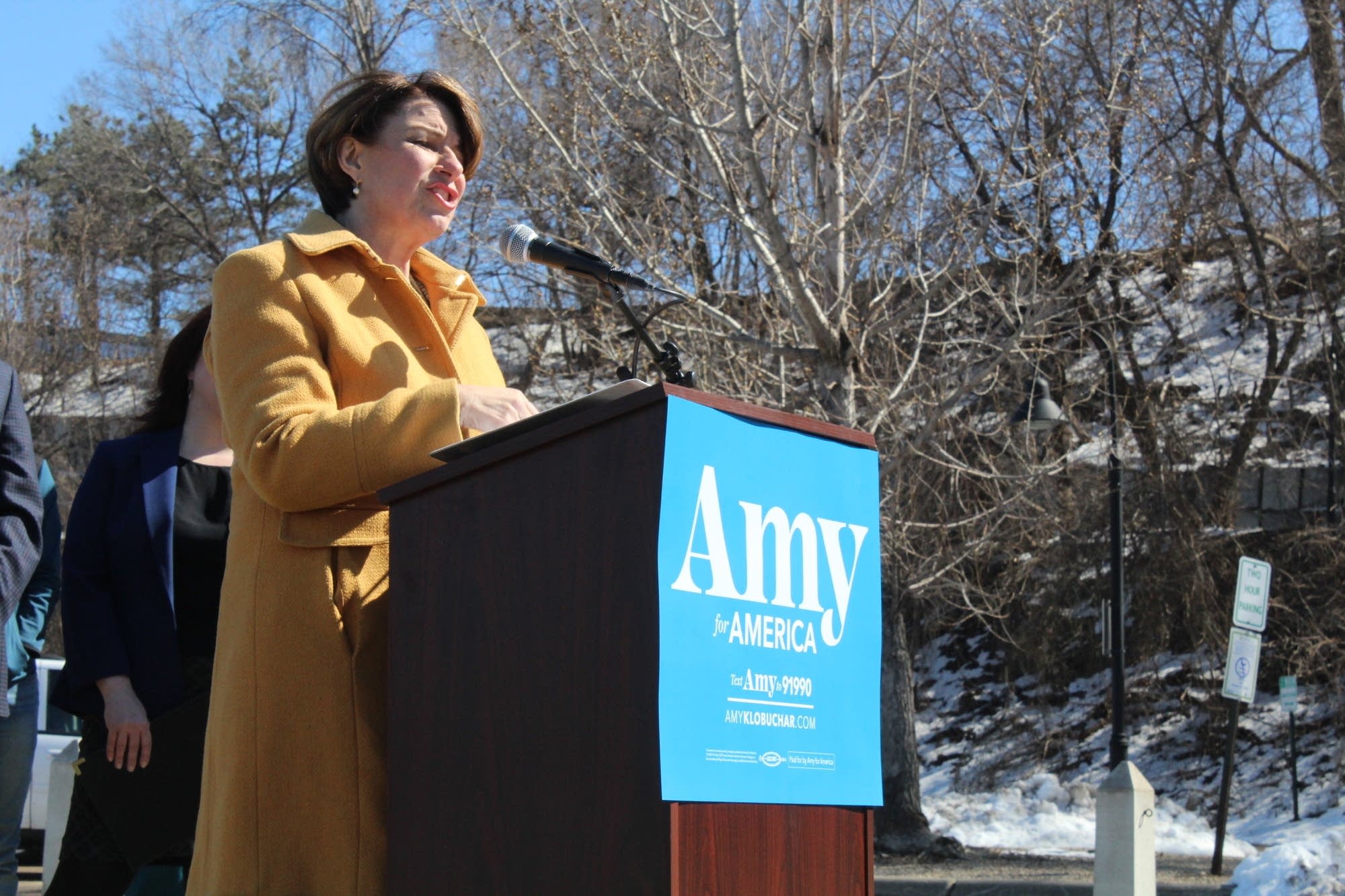 Sen. Amy Klobuchar campaigns April 14, 2019