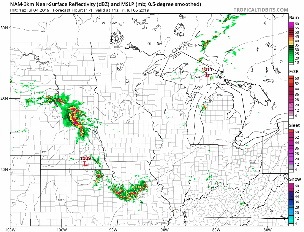 Friday shower/t-storm chance; less humid this weekend