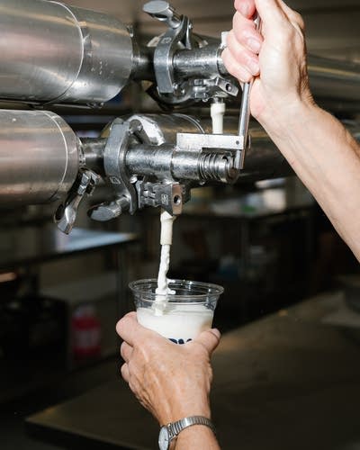 Milk being poured