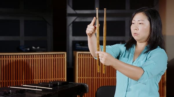 Class Notes thumbnail for a Beginning Band lesson. Includes percussionist Eri Isomura of the Minnesota Winds.