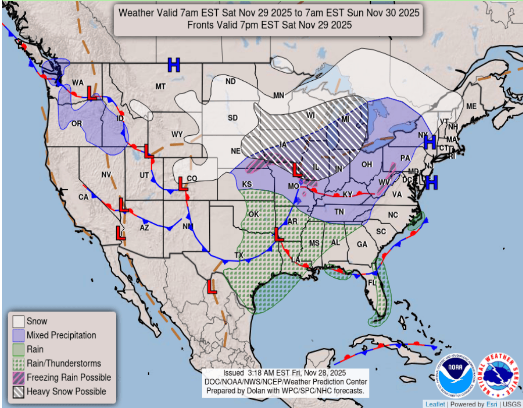 Surface analysis for Saturday