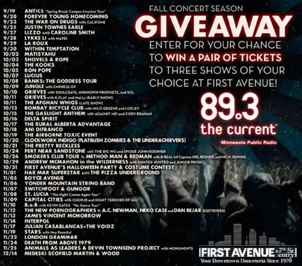 Enter The Current's First Avenue prize pack giveaway