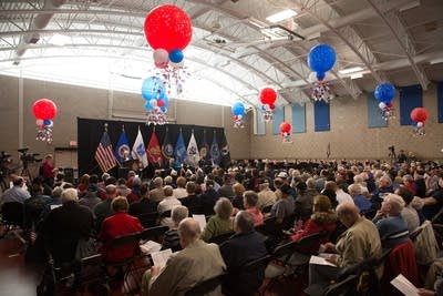 Inside Veterans Memorial Community Center.