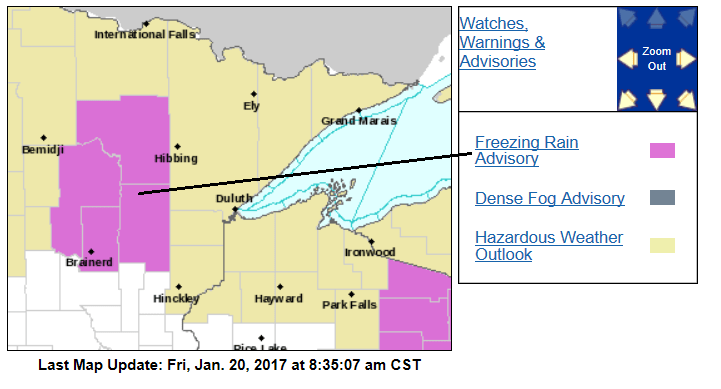 Drizzle and showers south, wintry mix north