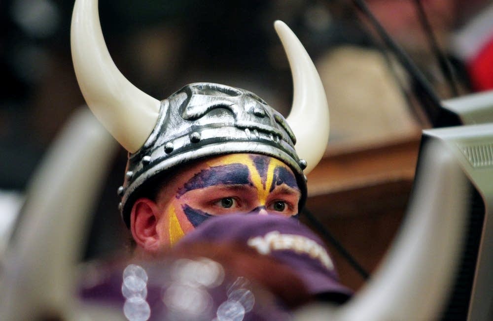 Vikings fan Tom Nickerson