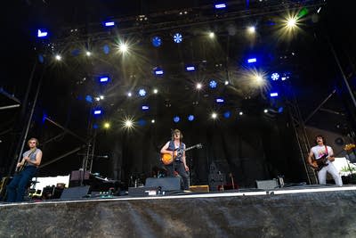 Night Moves performing on stage