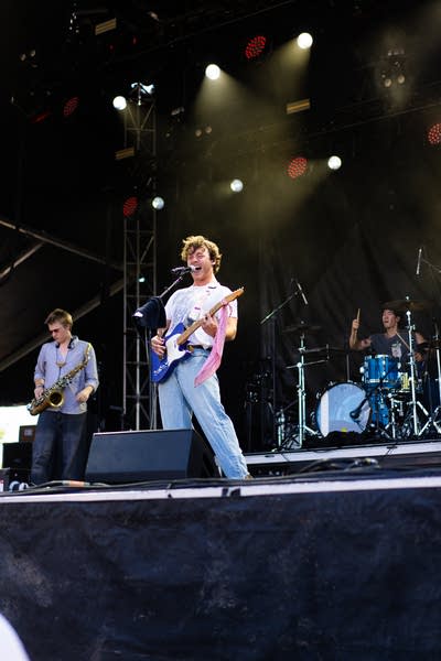 Pat Kennedy performing on stage