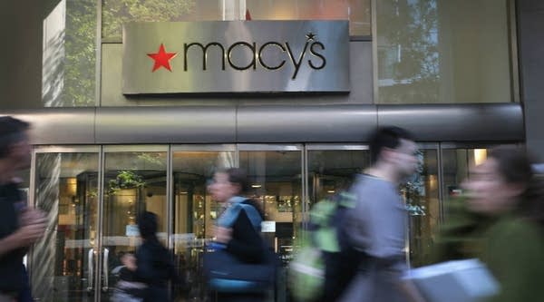 Macy's third-quarter earnings showed declining sales. 