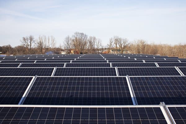 Solar panels in Pelican Rapids