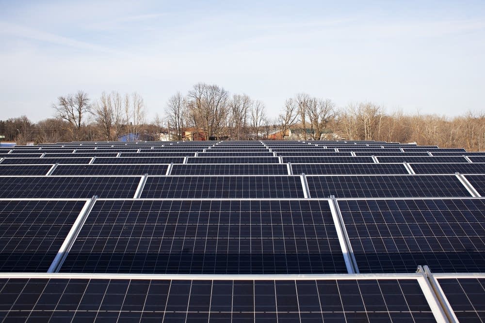 Solar panels in Pelican Rapids
