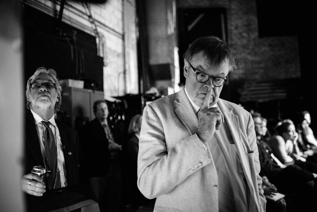 Dan Rowles and Garrison Keillor at the Fitzgerald.