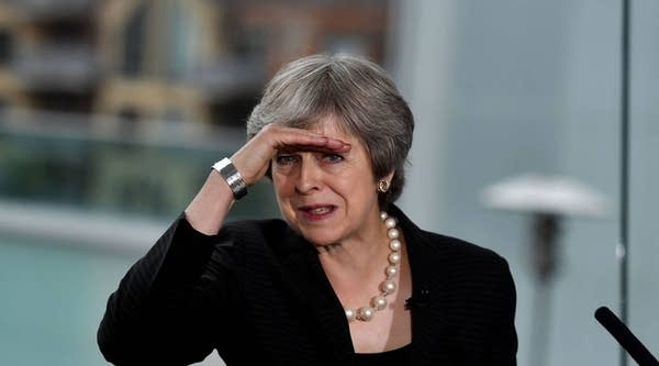 British Prime Minister Theresa May delivers a keynote speech at the Waterfront Hall on July 20, 2018 in Belfast, Northern Ireland. 