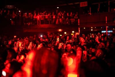 Crowd watching performance